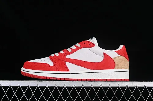 All Categories Air Jordan Jordan Series Basketball Shoes Air Jordan 1 Low Travis Scott x Air Jordan 1 Low OG AJ1 Joe 1 Reversed Overhook Joint Style Casual Sports Basketball Shoes DM7866-698